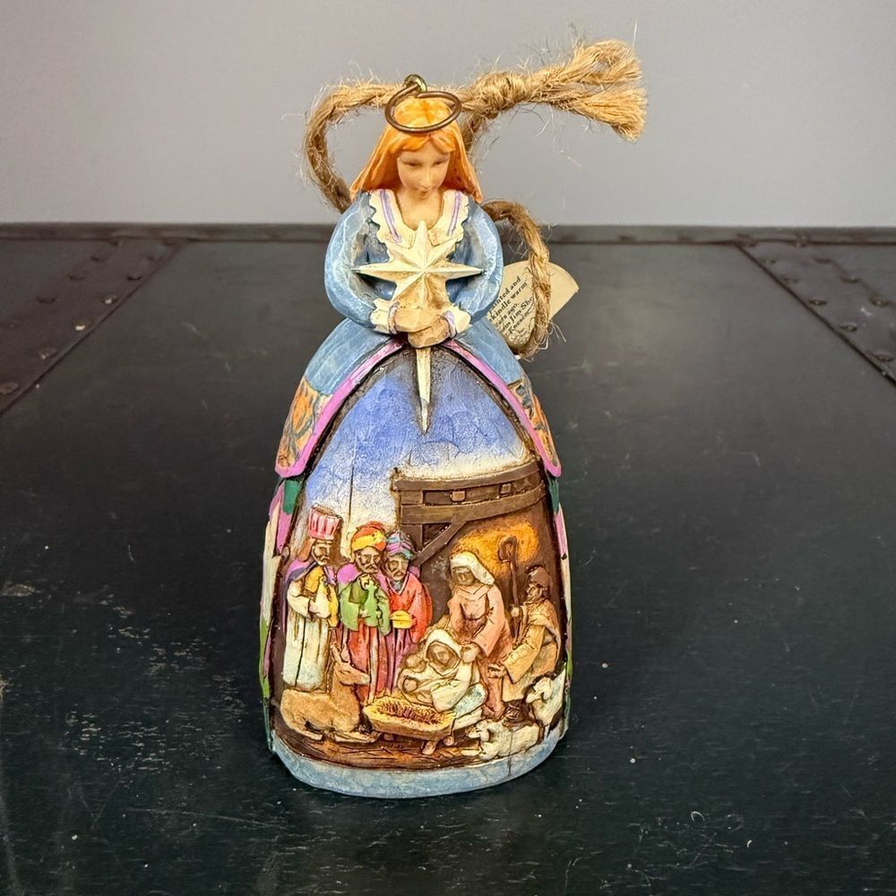 JIm Shore Angel Star Shall Guide Figurine Heartwood Ornament Christmas No Wing